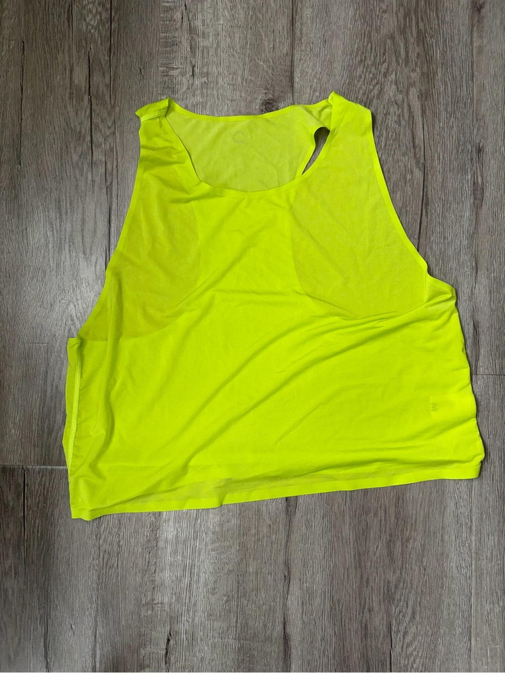 Neon Yellow Women's Sleeveless Crop Tank Top